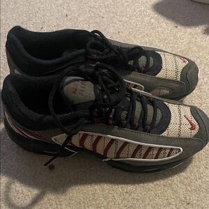 Nike Black and Red Men's Shoes